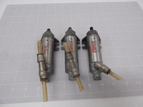 Lot of 3 Bimba 001-P Pneumatic Cylinders T90122 For Sale