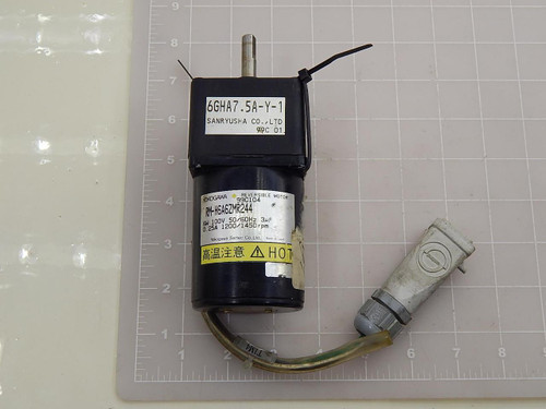 Yokogawa RM-H6A6ZMR244 Reversible Motor 6 W 100 V 50/60 Hz 0.25 A 1200/1450 RPM T90528 For Sale