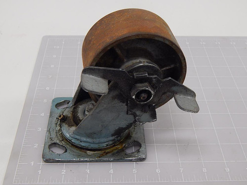 Industrial All Steel Metal Caster Wheel 3.5 x 2 inch T90024 For Sale