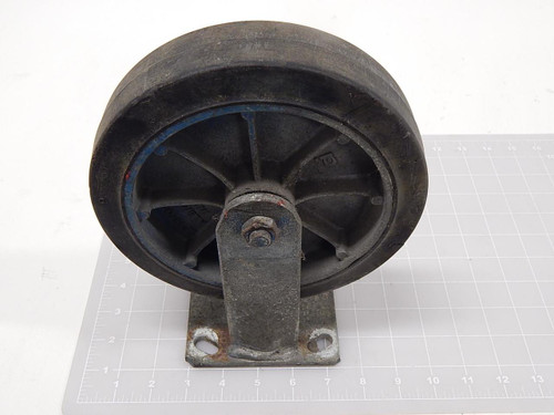 Albion AJ0820519 Industrial Metal Caster w Rubber Wheel 7.5 x 1.5 inch T90027 For Sale