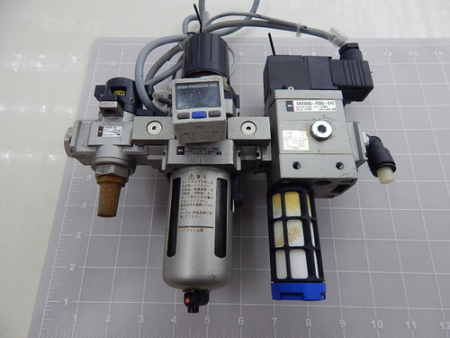 SMC EVHS3500-F03 EAW3000-F03 EAV3000-F03G-5YZ PNEUMATIC FILTER ASSEMBLY T91777