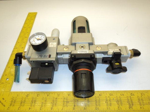 SMC NVHS4500-N04 NAV4000-N04-5DZ NAWM4000-N04B-6NR  PNEUMATIC FILTER/REGULATOR 0.1-1.0MPA 0.2-1.0MPA 24VDC T17559