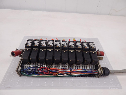 Lot of 10 SMC NVFS2100-5FZ Solenoid Valves w/ Manifold T92189 For Sale