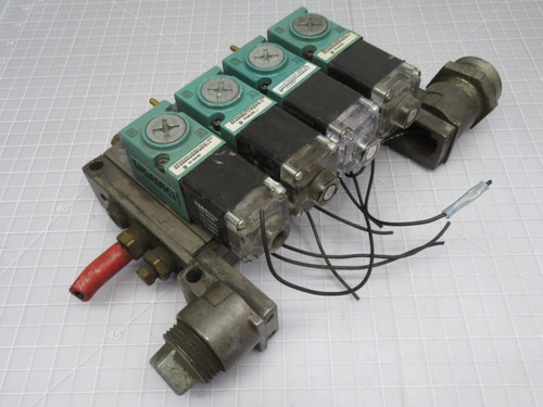 Numatics  11SAD4150000030  Solenoid Valve Assembly w Manifold  For Sale