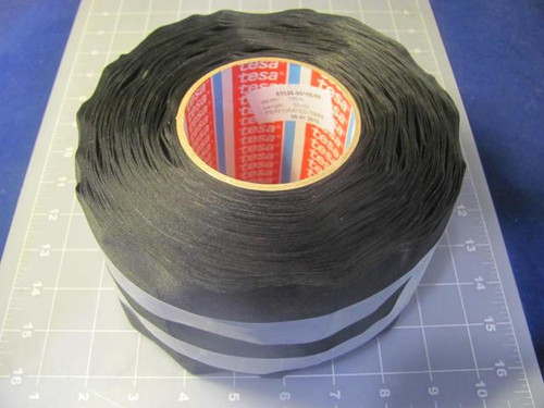 CASE OF 6 TESA 51026 100MM BLACK HIGH QUALITY PET CLOTH WIRE HARNESS TAPE 164 FT X 3.9 IN
