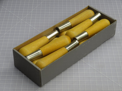 Lot of 12 NICHOLSON  21485N  HAND WOOD METAL FERRULED  For Sale