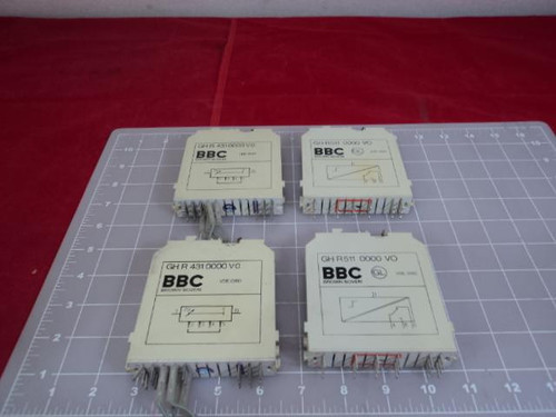 4 BBC BROWN BOVERI GH R511 GH R431 INPUT MODULES RELAYS T10996