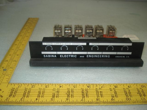 SABINA ELECTRIC 7407/8407 RELAY & POWER SUPPLY T9036