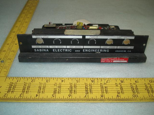 SABINA ELECTRIC 7406-1 REGULATOR T9037