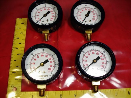 26 SNAP-ON 8-2220 FUEL INJECTION LOW PRESSURE GAUGES 0-30 PSI T10126