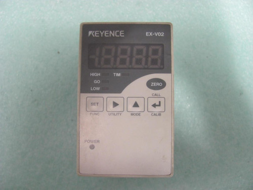 KEYENCE EX-V02 INDUCTIVE DISPLACEMENT CONTROLLER T7018