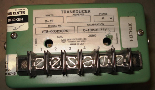 OHIO SEMITRONICS VT8-003DX894 TRANSDUCER T5301