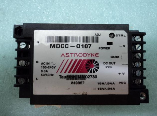 ASTRODYNE MDCC-0107 POWER SUPPLY BLOCK T8692