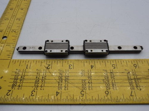 LOT OF 2 D.P.I  W/ 6" CNC LINEAR SLIDE RAIL