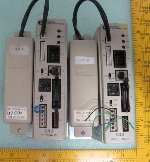 2 ROBO CYLINDER IAI RCP-C-RSA-A CYLINDER CONTROLLER RS T7147