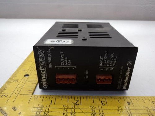 WEIDMULLER CONNECT POWER 992748 0024 POWER SUPPLY 2.3AMP 115/230VAC 24/48VDC T18475