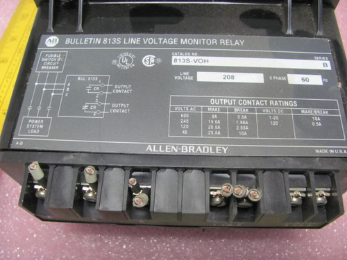 ALLEN-BRADLEY 813S LINE VOLTAGE MONITOR RELAY T7271 ALLEN-BRADLEY 813S LINE VOLTAGE MONITOR RELAY T7271