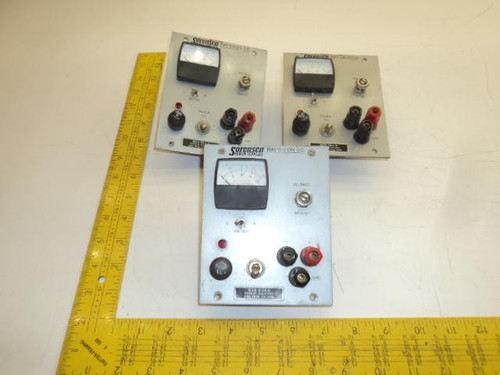 LOT OF 3 SORENSEN QSA 5-14.6 FACE PLATES 3-6.5 VDC T19265 LOT OF 3 SORENSEN QSA 5-14.6 FACE PLATES 3-6.5 VDC T19265