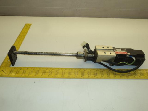 PANASONIC MFA005LD2BPJ THK SX EX-485 AC SERVO MOTOR 50W 3000RPM .16NM W/BEARING SCREW RAIL 12" T17742