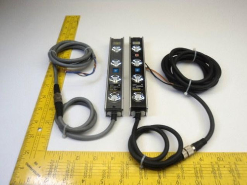 2 SUNX NA40-4-D / NA40-4-P AREA SENSOR TRANSMITTER & RECEIVER LOT T14258