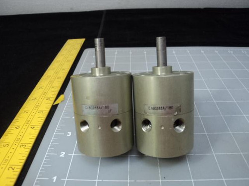 2 NORGREN C/60283A/180 IF MINI ROTARY ACTUATORS LOT T12752