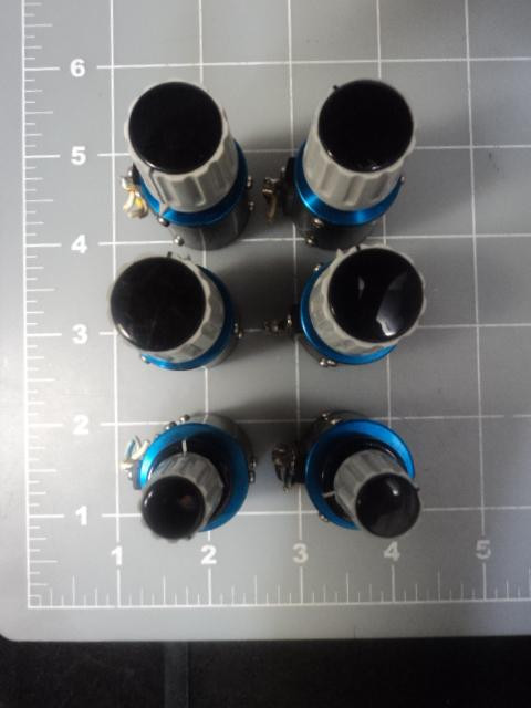 6 SAKAE TSUSHIN KOGYO S25HP-5 MULTI-TURN POTENTIOMETER 50K LOT T12905