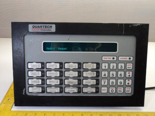 QUARTECH 9800-AC-AB-3-2 OPERATOR W/PLC-2 INTERFACE 128K STD RAM T16610