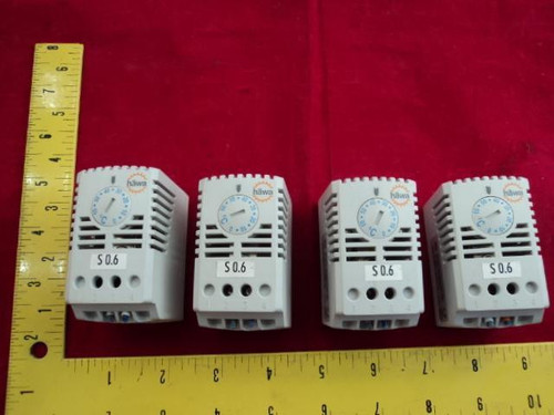1 LOT OF 4 HAEWA 3150-2060-02-30 ADJUSTABLE THERMOSTATS T20832