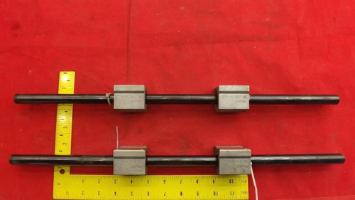 4 THK SC16 BEARINGS (2) 20" CNC LINEAR SLIDE RAILS