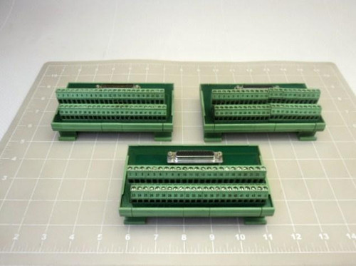 3 PHOENIX CONTACT FLKM HD SUB 44/M VARIOFACE MODULE W/SCREW CONNECTION W/HD D-SUB FC LOT T13635