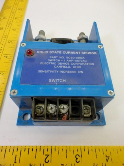 ELECTRIC DEVICE ECSD-3000A SOLID STATE CURRENT SENSOR 1AMP 120VAC T15250