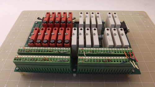 PPT VISION 341 0081 4110090 CIRCUIT BOARD W/ OPTO 22 G4IDC5D IN/OUTPUT MODULES T26591