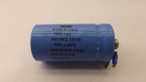MALLORY CG0 3900MDF CG0392M0055L 235-8623A CAPACITOR T28855 MALLORY CG0 3900MDF CG0392M0055L 235-8623A CAPACITOR T28855
