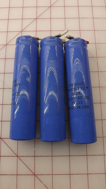 LOT OF 3 SPRAGUE POWERLYTIC 36DX 7921C CAPACITORS T30416