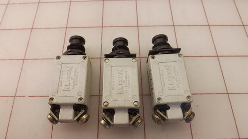 LOT OF 3 KLIXON 7274-2-2 MS26574-2 MFD-0674A CIRCUIT BREAKER T30701