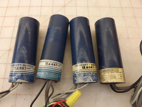 LOT OF 4 GORDON 12A447-1 PROXIMITY SWITCHES T33225