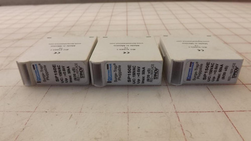 LOT OF 3 FERRAZ SHAWMUT SP150E SURGE-TRAP PLUGGABLE SURGE PROTECTIVE DEVICE T31969