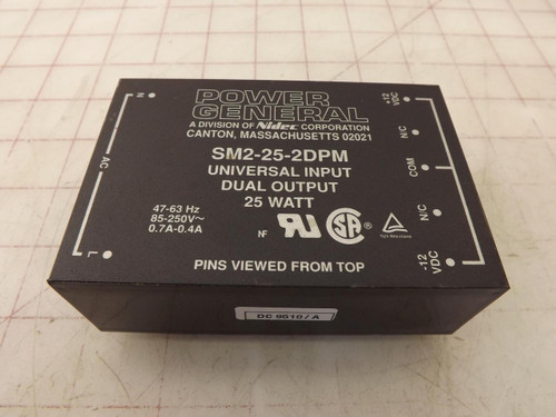 NIDEC POWER GENERAL SM2-25-2DPM POWER SUPPLY T33754