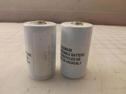 LOT OF 2 FLUKE 346924 E9501W NICKEL-CADMIUM RECHARGEABLE BATTERYS T34845