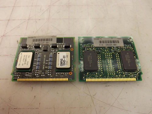 LOT OF 2 COMPAQ 125425-001 PROCESSOR TAG CACHE ACCELERATOR BOARDS T35183