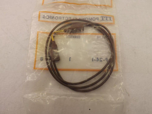 LOT OF 4 ITT POMONA ELECTRONICS  P-24-1 PIN TIP PLUG PATCH CORD T38189