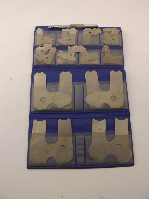 HARDEND STAINLESS-CHROME CLAD RADIUS GAGE SET T39584