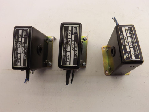 LOT OF 3 AMERICAN AEROSPACE CONTROLS 903B-500 CURRENT SENSORS T40003