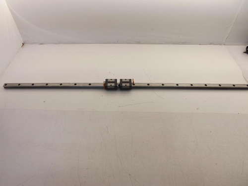 LOT OF 2 THK FN3G150-A FN3G150-B SSR20 BEARINGS W/ 41" CNC LINEAR SLIDE RAILS