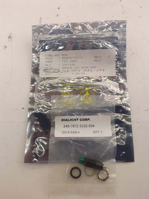DIALIGHT 249-7972-3332-504 INDICATOR T40806