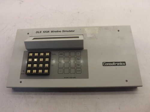CONSULTRONICS DLS 100A WIRELINE SIMULATOR FRONT PANEL T43609