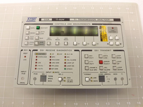 T-COM 235A TRANSMISSION ANALYZER FRONT CONTROL PANEL T45616