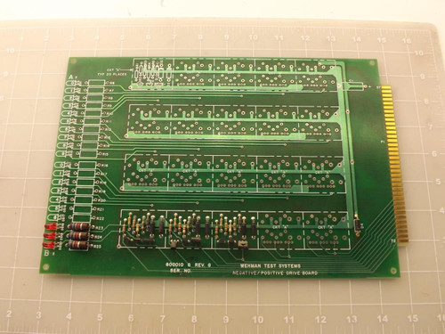 WEHMAN TEST SYSTEMS 600010 NEGATIVE/POSITIVE DRIVE BOARD T47893