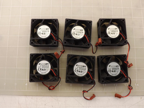 LOT OF 6 FONSAN DELTA DFD0612H DC BRUSHLESS FANS T47325