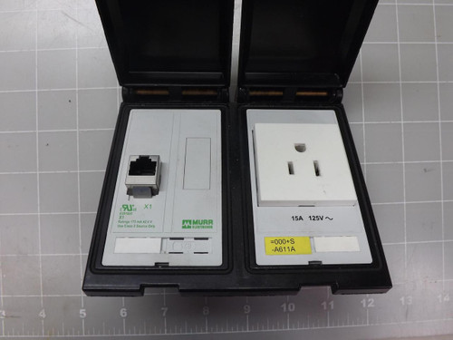 MURR ELEKTRONIX E201820 4000-68000-1210000 FRONT PANEL INTERFACE DATA CONNECTOR T49019